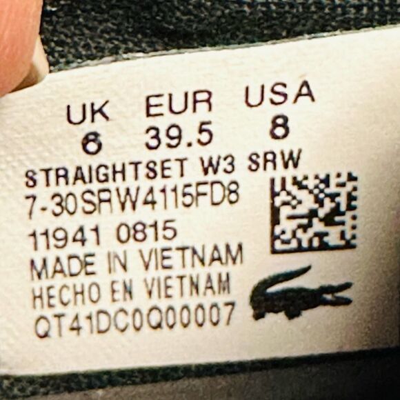 Lacrosse Flat Shoe Mens 8 Maroon Straightset - Picture 7 of 8